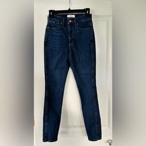 Madewell 10” High Rise Skinny Jeans Women’s Size 24 Dark Wash Stretch
